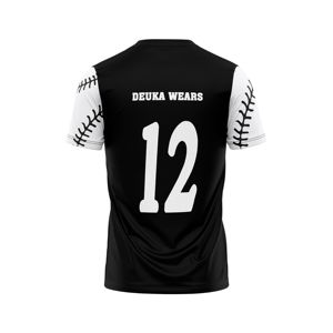 เสื้อเบสบอลสโมสรแบบสั่งทำ OEM/ODM พร้อมชื่อทีมและหมายเลข ระบายอากาศได้ดี แห้งเร็ว ทนทาน ผลิตจากเส้นใยโพลีเอสเตอร์ 100% สำหรับการฝึกซ้อม - Product Image 2