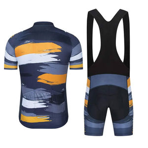 Ensemble de maillot et de short de cyclisme personnalisé OEM, respirant, à séchage rapide, léger, uniforme de cyclisme unisexe, vêtements de sport à manches courtes, personnalisé - Product Image 6