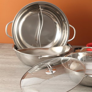 Refined Stainless Steel Hot Pot <b>Cookware</b>-Multi-function Dishwasher Safe Modern Luxury Design for Home & Restaurant Use - Product Image 3
