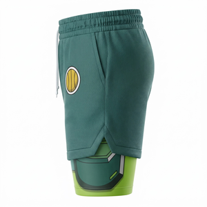 Custom Logo <b>Mens</b> 2 in 1 Running <b>Shorts</b> Quick Dry <b>Compression</b> Pocket Fitness Gym <b>Shorts</b> Wholesale Manufacturer Direct - Product Image 3