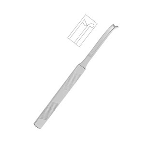 Osteotome manuel latéral en acier inoxydable de 3 mm, ciseau à os chirurgical gauche/droit, instruments orthopédiques et dentaires de précision - Product Image 1
