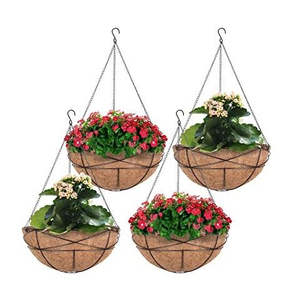 Panier suspendu en métal de qualité supérieure pour la décoration de la maison, couleur noire, panier suspendu pour plantes pour la décoration du jardin à bas prix - Product Image 4