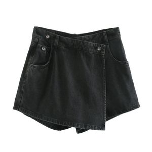 Mid <b>Waist</b> Solid Breathable Women's Casual <b>Jeans</b> Shorts Green Denim - Product Image 3