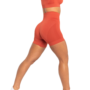 Shorts Deportivos de Cintura Media para Mujer, Sin Costuras, con Efecto Levanta Glúteos, para Gimnasio, Yoga, Entrenamiento, Ropa Deportiva, Spandex/Nailon, Secado Rápido - Product Image 3