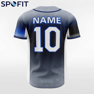 Camiseta de Béisbol Personalizada, Nueva, 100% Poliéster, Tejido Sublimado, Transpirable, Cómoda, Ropa de Entrenamiento Profesional para Equipos - Product Image 5