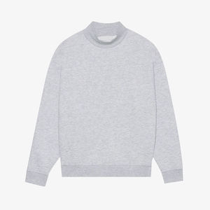 Women Crew Neck Lined Eco-Friendly Sweatshirt Solid Color Long Sleeve Knitted Cotton Pullover Autumn Casual <b>Top</b> - Product Image 4