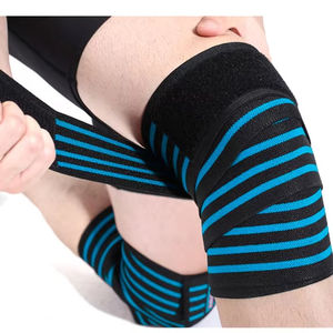 Misha Sports Fitness – Bandes de soutien pour genoux unisexes, antidérapantes, réglables, respirantes et légères, pour la musculation et l'entraînement en salle de sport – Naturel - Product Image 1