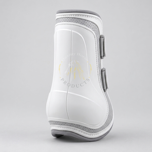Botas de cepillado para caballos con interiores lisos, ajuste flexible y cierres resistentes para un movimiento cómodo durante el uso. - Product Image 6