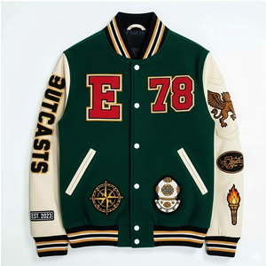 Best Manufacture <b>Men</b> Varsity Jackets for Winter Outdoor Use Breathable Eco-Friendly Wholesale Custom Logo Embroidery Front - Product Image 1