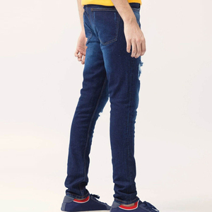 Jeans en denim pour homme, coupe slim vintage, design de logo personnalisé de haute qualité, prix raisonnable, pantalon skinny, hiver, streetwear hip hop - Product Image 5