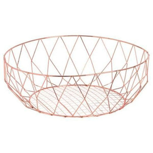 Wholesale Farmhouse Metal <b>Wire</b> Fruit <b>Basket</b> with Acacia Wood Base Round Wrought Iron Decorative Bowl <b>for</b> Kitchen <b>Storage</b> <b>Basket</b> - Product Image 3