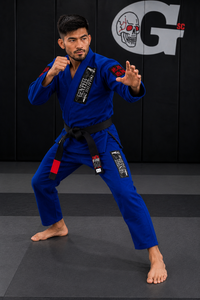 Kimono de Jiu Jitsu Unisex Azul, Corte Regular, 100% Algodón, Duradero y Transpirable, Algodón Orgánico - Product Image 4