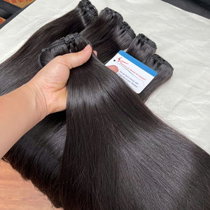 Extensions de cheveux vietnamiens bruts 2025, cuticules alignées, double trame, trame machine, mèches de cheveux vietnamiens, sans nœuds, sans perte - Product Image 3