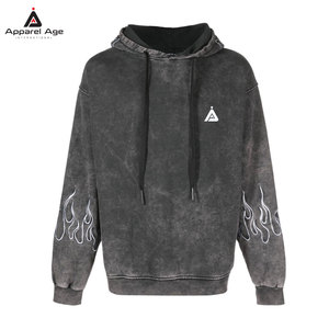 เสื้อฮู้ดดี้ผู้ชายแบบย้อมสีเอซิด ดีไซน์ใหม่ ขายดีที่สุด ราคาถูก ขายส่ง MOQ ต่ำ สำหรับขายออนไลน์ - Product Image 1