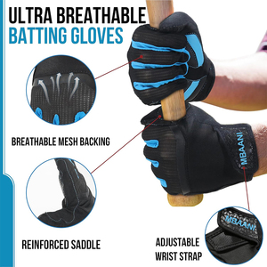 Baseball Batting <b>Gloves</b> for Adult Youth, <b>Grip</b> Breathable Softball Batting <b>Gloves</b> Fit Men Kids Boys Girls - Product Image 3