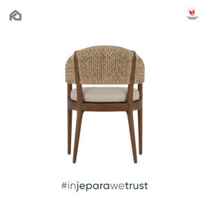 Wholesale Durable Comfortable Outdoor Teak Wood Woven Rope Garden <b>Armchair</b> Luxury Patio <b>Dining</b> Chair Weather Resistant - Product Image 5