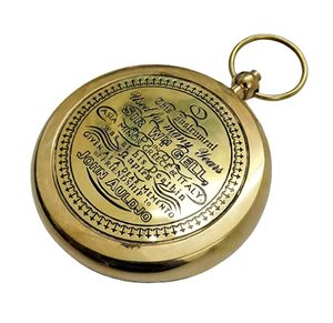 Brass Gold-Plated Military Pocket Compass Navigation Gift Travelers Hikers Outdoor Adventure <b>Nautical</b> <b>Decor</b> Collectible Adiba - Product Image 3