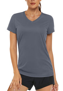 Camiseta Corta Informal de Verano con Cuello Redondo y Corte Ajustado, Personalizable con Logotipo, para Mujer - Product Image 6