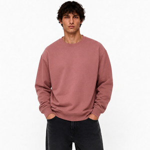 Sweat-shirt personnalisé pour homme en molleton de coton, coupe oversize, avec finition délavée, impression graphique personnalisée pour les labels de mode - Product Image 6