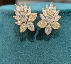 Ensemble collier et boucles d'oreilles en zircon plaqué or pour femmes, ensemble de bijoux classiques pour mariage et fête - Product Image 2
