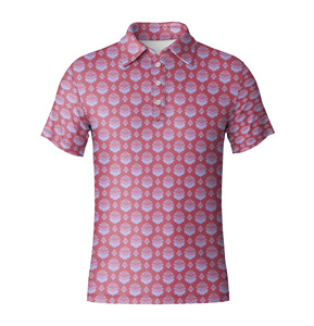 Polo de Golf Premium para Hombre con Diseño Floral Retro, Material Suave y Elástico, Polo de Manga Corta de Alto Rendimiento para Vestimenta - Product Image 5