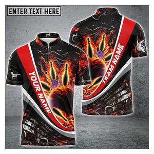 Camisetas de Boliche Personalizadas para Hombre, Jersey de Boliche Personalizado, Camiseta Polo 3D para Hombre, Elegante Camiseta con Nombre Personalizado, Logotipo del Equipo, Rendimiento Masculino - Product Image 2