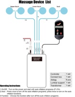 Nuevo Dispositivo de Masaje para Asiento de Coche AKEE con Ajuste Manual y Presión de Aire de 12V/24V, Control Remoto y Inflador Incorporado