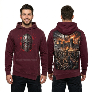 เสื้อฮู้ดดี้สีน้ำตาลสไตล์วินเทจลายกราฟิกซอมบี้สตีมพังก์ แบบซิป แต่งย้อนยุคสไตล์อินดัสเทรียล สตรีทแวร์ - Product Image 2