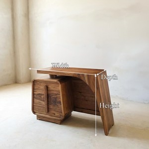Natural Wooden Dressing <b>Table</b> Vintage Console <b>Table</b> Bedroom <b>Makeup</b> Desk Handmade Furniture Bedroom Decor - Product Image 3