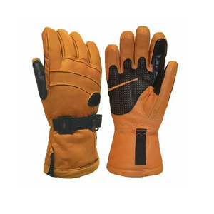 Guantes de esquí duraderos y aislantes para hombre, impermeables, con correas ajustables en la muñeca, palmas antideslizantes y forro polar cálido. - Product Image 3