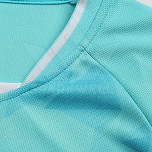 Unisex <b>Light</b> Blue Team <b>Name</b> Print Moisture Wicking Short Sleeve Soccer Jersey Crew Neck Regular Fit Polyester Sport Wear Custom - Product Image 4