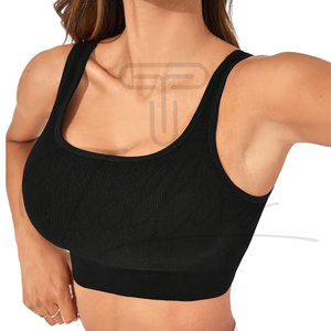 Hot Selling Plus Size Women Sports <b>Bra</b> Quick Dry Breathable High Support Yoga Front Logo Low Price - Product Image 3