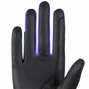 Dernier design, haute qualité, gants d'équitation pour hommes et femmes, en cuir véritable, été, doigts entiers, logo personnalisé, équitation, course hippique - Product Image 4
