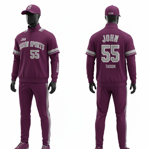 Chándal de Entrenamiento de Béisbol para Hombre, 260 GSM, Poliéster Premium Interlock, Paneles con Rayas Verdes y Doradas, Logotipo Personalizado en Tela Tackle Twill - Product Image 5
