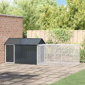 Jaula para Pájaros de Acero Galvanizado Antracita 416.5 X 103 X 142 cm - Product Image 1