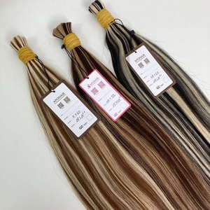 Extensions de cheveux humains Remy double trame, couleur piano, lisses, 18 pouces, vente en gros, origine Vietnam - Product Image 1