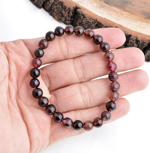 Pulsera de turmalina natural multicolor con bolas lisas para la elaboración de joyería fina. - Product Image 4