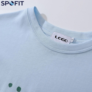 Camisetas de Hombre 100% Algodón, Secado Rápido, Transpirables, Corte Holgado, con Estampado Puff, Buena Calidad, Cuello Redondo, Tejido de Punto - Product Image 3