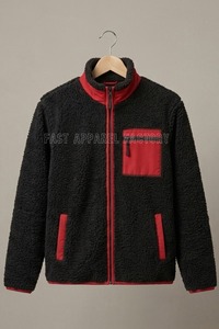 Best Arrival OEM Service Shearling <b>Zip</b> <b>Up</b> <b>Jacket</b> for Men and Women Quick Dry Breathable Down <b>Jacket</b> Comfortable Low MOQ <b>Jacket</b> - Product Image 6