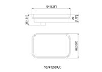 Feu arrière LED rectangulaire 12V 24V, feu arrière de direction S, SAE DOT FMVSS108 pour camion et remorque
