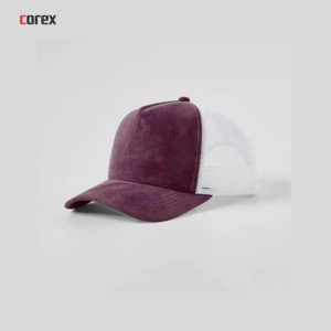 หมวกแก๊ป COREX ENTERPRISES ผ้าแคนวาส 5 ชิ้น ปรับได้ ด้านหน้าผ้าหนังกลับสีเขียวมะกอก ด้านหลังตาข่าย ระบายอากาศ/กันน้ำ ปักโลโก้ 3 มิติ - Product Image 5