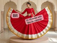 Tenue ethnique indienne pour femmes, Lehenga Choli en coton, chemisier à manches longues, Ghagra plissé, tenue de fête