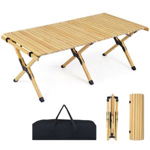 "Modern <b>Outdoor</b> 24x48" <b>Folding</b> Camp <b>Table</b> with Carry Bag for Beach and Camping" - Product Image 3