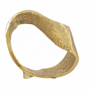 High Quality Twisted Hammered Ring Table Sculpture Nautical Decorative <b>Objects</b> for Living Room Shelf Display in Wholesale Price - Product Image 3