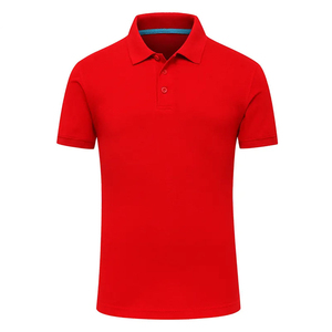 Polo à manches courtes pour homme, couleur unie, coupe classique, décontracté, en coton tricoté, respirant - Product Image 3