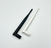 Antena WiFi Externa de Doble Banda LITE 2.4-2.5GHz y 5.15-5.85GHz, 5dBi, Dipolo de Goma, Cable RG178, Impedancia de 50 Ohmios, VSWR 2.0