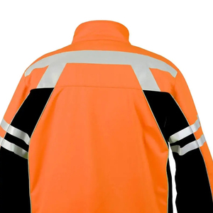 Veste de sécurité pour hommes en gros, conçue avec un tissu haute visibilité offrant une sécurité réfléchissante et un confort respirant, personnalisable - Product Image 5
