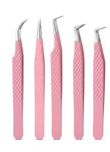 Pinzas de precisión Ultra Grip para pestañas, herramientas de belleza de punta micro con ajuste a cero, pinzas ultrafinas para pestañas Signature. - Product Image 3