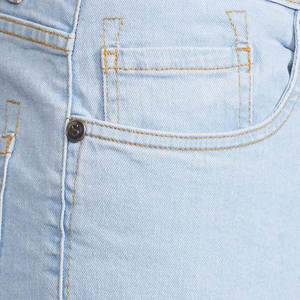 Pantalones de Moda para Hombre, Pantalones Vaqueros de Algodón Transpirable, Lavados, Rectos, de Color Sólido, con Cintura Elástica, Servicio OEM - Product Image 6