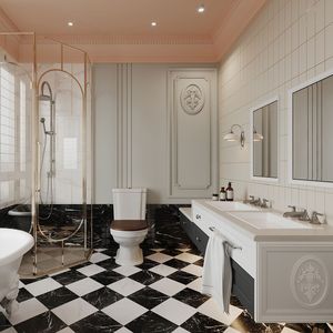 Grifo de Baño de 8 Pulgadas con Doble Manija y 3 Orificios, Ahorro de Agua, con Desagüe de Metal en Níquel Cepillado, Grifos para Baño y Ducha - Product Image 6